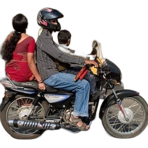 photorealistic, man, woman, ride transparent PNG cut-out