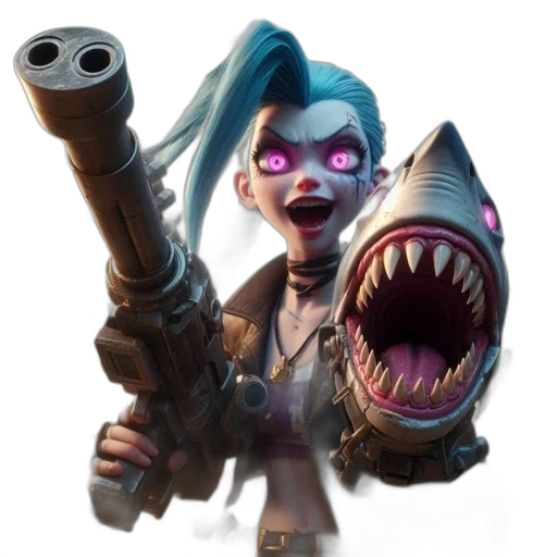 weapon, staff, creature, face transparent PNG cut-out