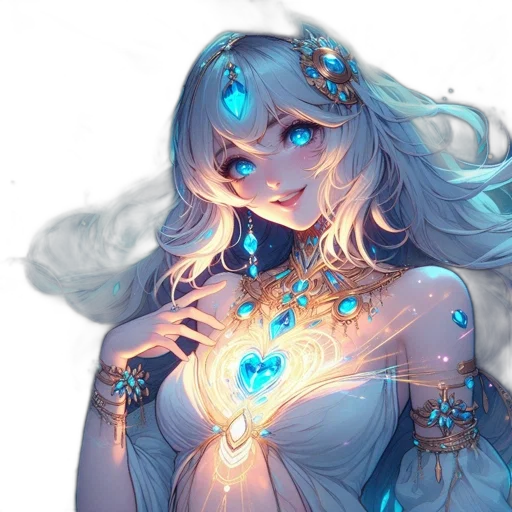 jewelry, dress, crown, fantasy art transparent PNG cut-out