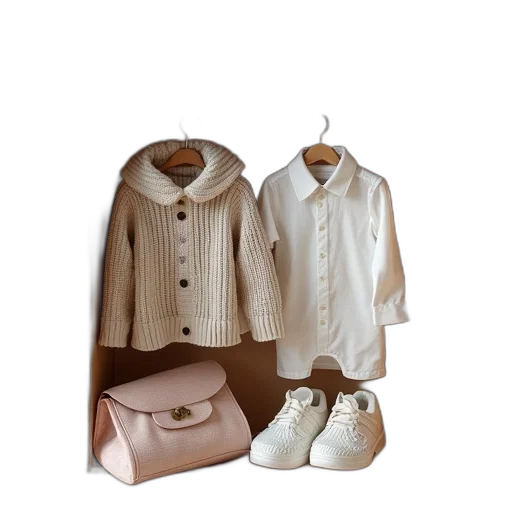 jacket, 3d render, earth tones, monochrome transparent PNG cut-out