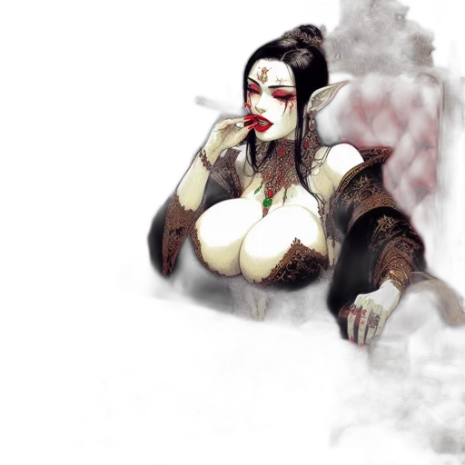 fantasy art, concept art, comic book art, photorealistic transparent PNG cut-out
