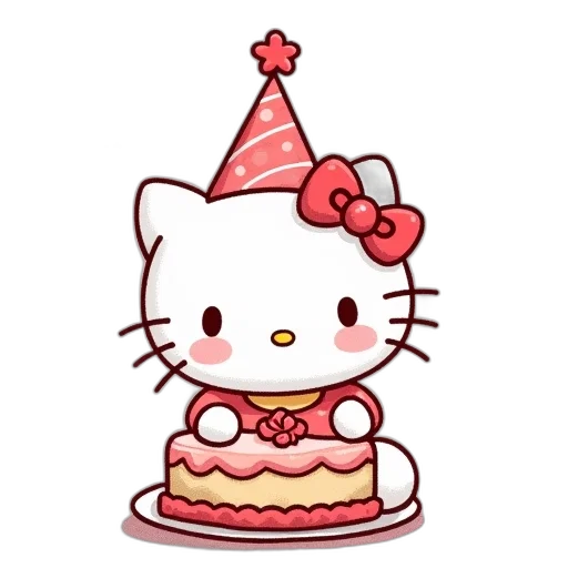 hat, pixel art, hello, kitty transparent PNG cut-out