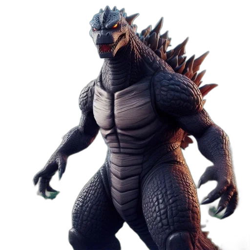 creature, dragon, animal, 3d render transparent PNG cut-out