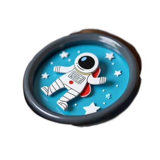 robot, 3d render, outer space, close-up transparent PNG cut-out