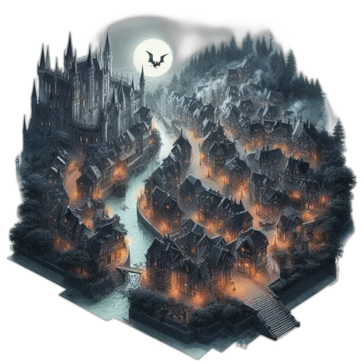 dragon, building, concept art, fantasy art transparent PNG cut-out