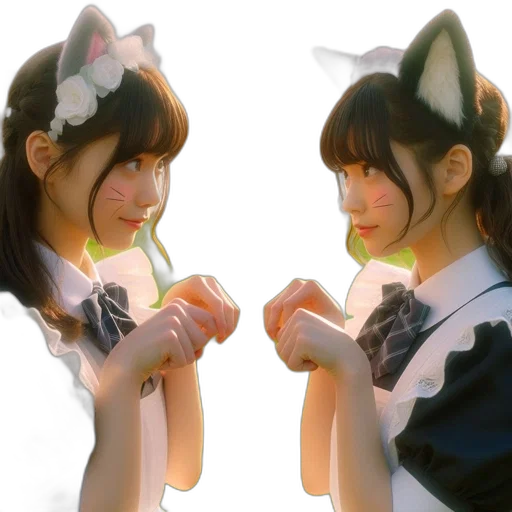 anime, 3d render, photorealistic, oil painting transparent PNG cut-out