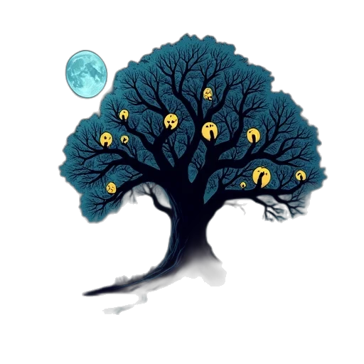 tree, creature, mask, face transparent PNG cut-out