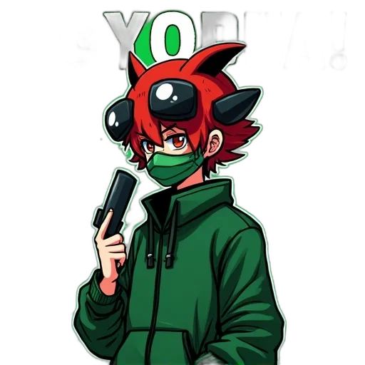 staff, jacket, weapon, hat transparent PNG cut-out