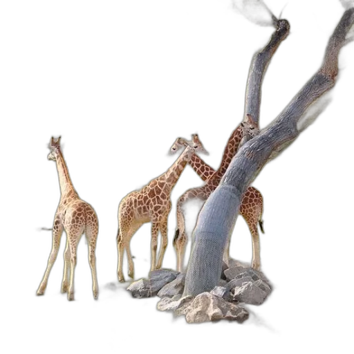 tree, animal, staff, creature transparent PNG cut-out