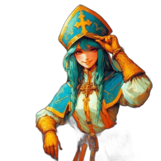 staff, hat, jacket, face transparent PNG cut-out