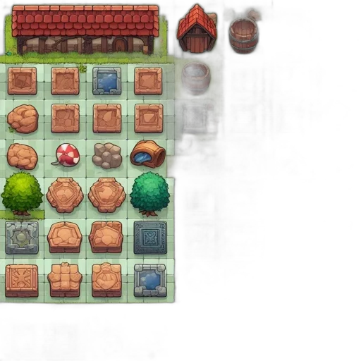 concept art, 3d render, pixel art, rain transparent PNG cut-out