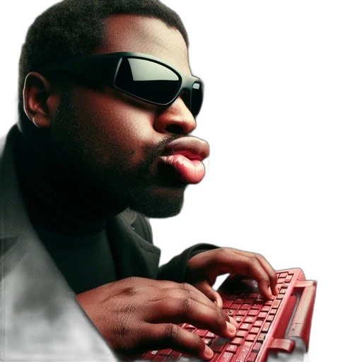 cyberpunk, vaporwave, 3d render, photorealistic transparent PNG cut-out