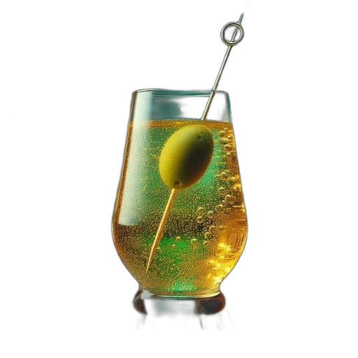 bottle, 3d render, cocktail, glass transparent PNG cut-out
