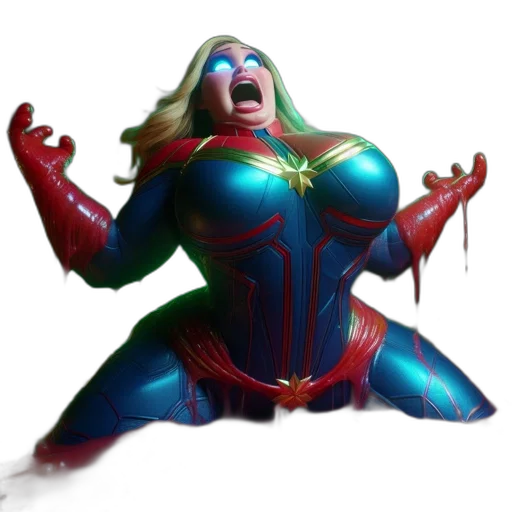 creature, concept art, comic book art, 3d render transparent PNG cut-out