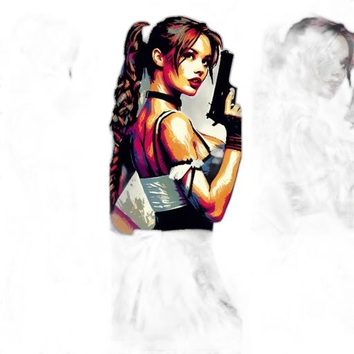 weapon, concept art, comic book art, pixel art transparent PNG cut-out
