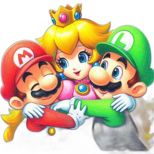 crown, dress, weapon, 3d render transparent PNG cut-out