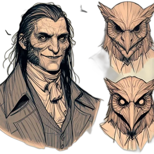mask, creature, face, concept art transparent PNG cut-out