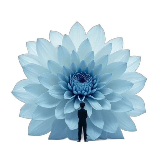 flower, umbrella, staff, robot transparent PNG cut-out