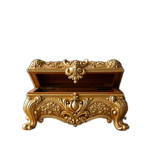 furniture, crown, jewelry, 3d render transparent PNG cut-out