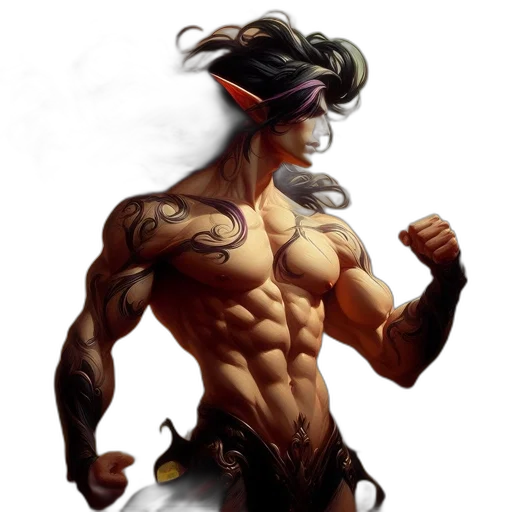 fantasy art, concept art, cyberpunk, comic book art transparent PNG cut-out