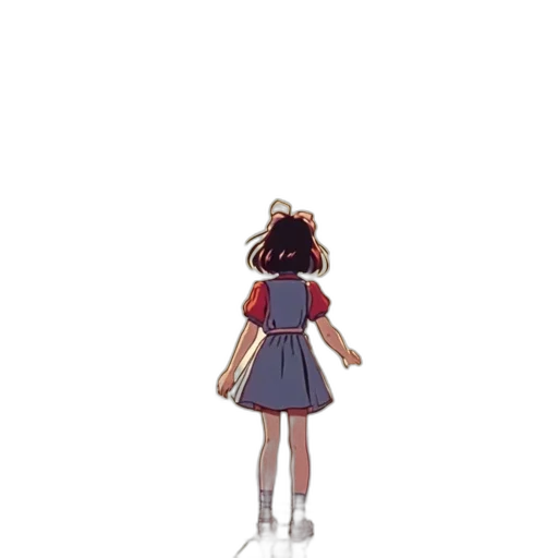 dress, creature, bottle, hair transparent PNG cut-out