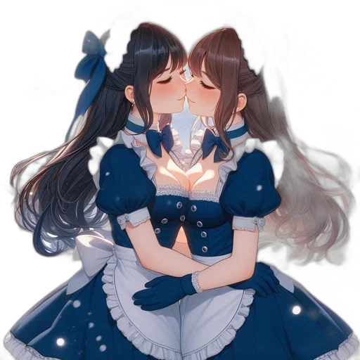 dress, mask, anime, watercolor transparent PNG cut-out