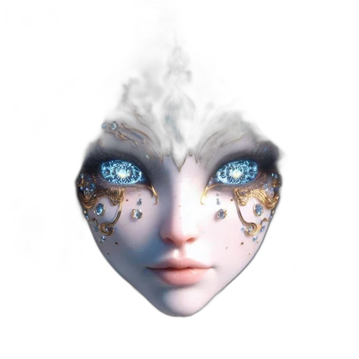 mask, face, jewelry, crown transparent PNG cut-out