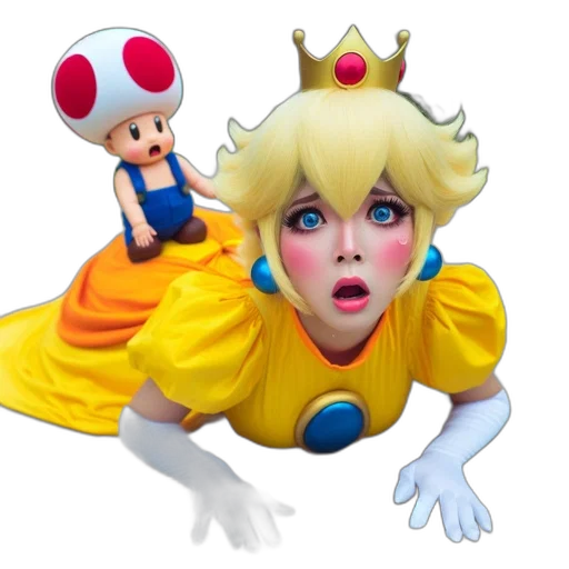 crown, dress, creature, face transparent PNG cut-out