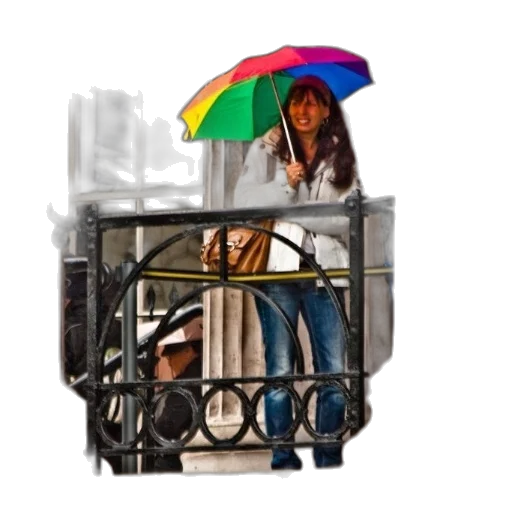 umbrella, furniture, jacket, photorealistic transparent PNG cut-out