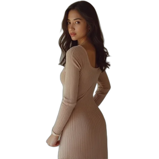 dress, jacket, staff, 3d render transparent PNG cut-out