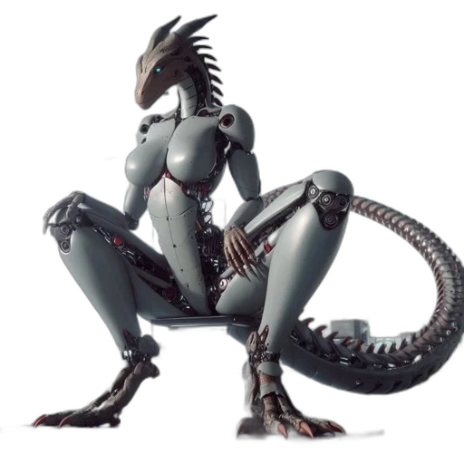 dragon, robot, creature, animal transparent PNG cut-out