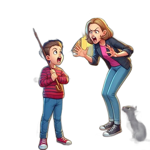 weapon, staff, sword, hair transparent PNG cut-out