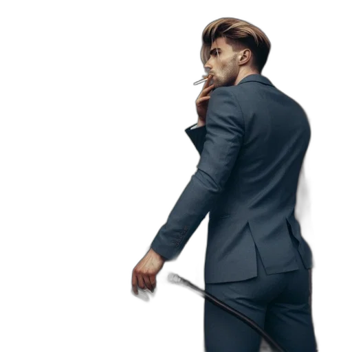 jacket, staff, umbrella, weapon transparent PNG cut-out