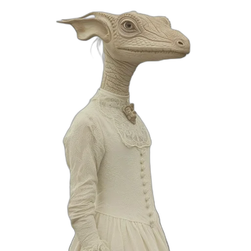 dress, dragon, mask, creature transparent PNG cut-out