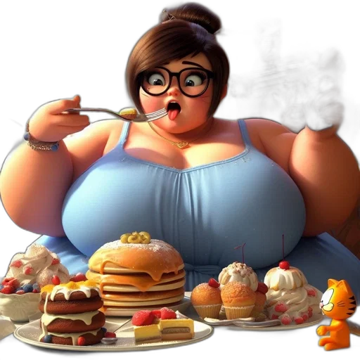 food, dress, concept art, 3d render transparent PNG cut-out