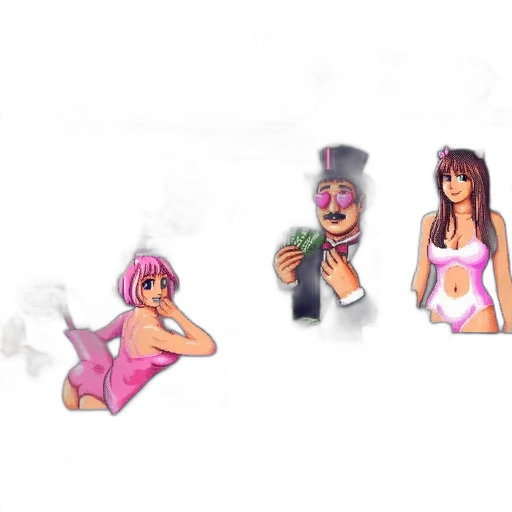 concept art, pixel art, 3d render, cartoon transparent PNG cut-out