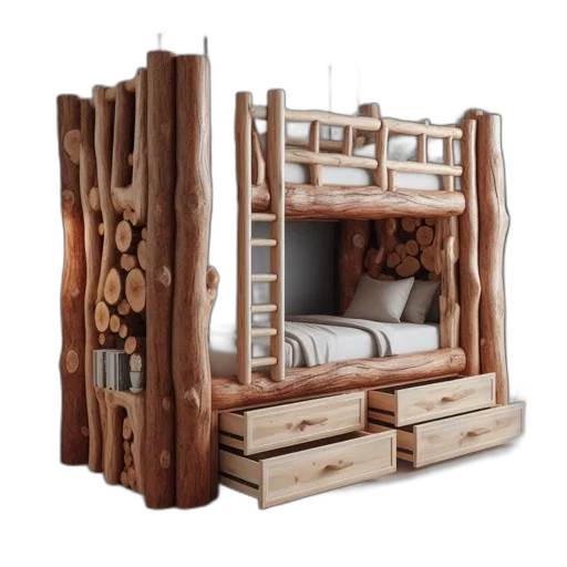 furniture, 3d render, earth tones, natural transparent PNG cut-out