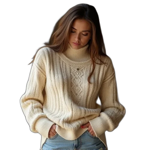 jacket, jewelry, photorealistic, earth tones transparent PNG cut-out