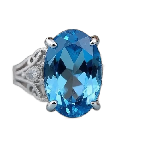 jewelry, crown, 3d render, blue transparent PNG cut-out