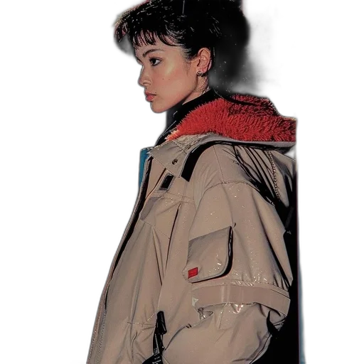 jacket, staff, face, umbrella transparent PNG cut-out