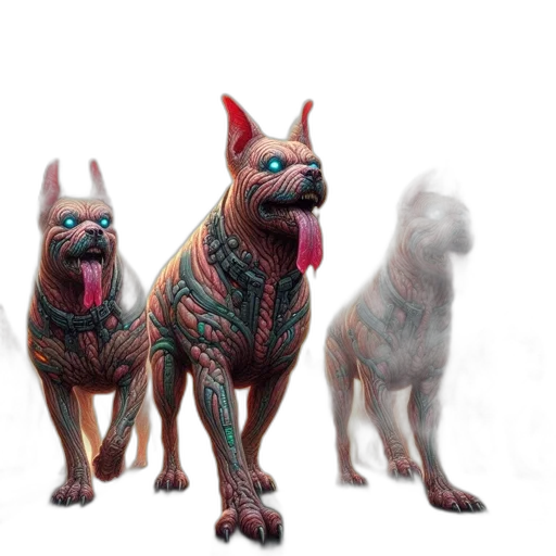 animal, staff, 3d render, concept art transparent PNG cut-out