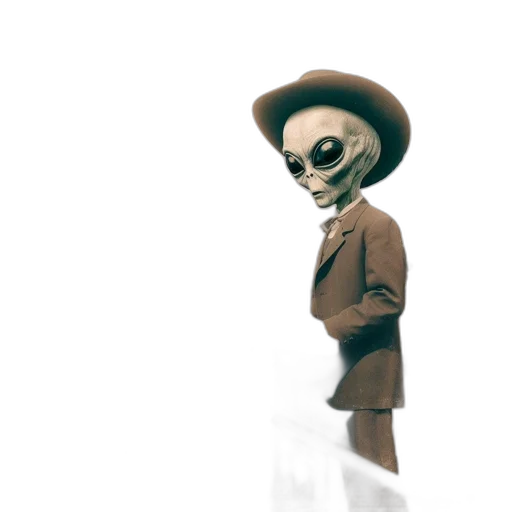 robot, hat, mask, jacket transparent PNG cut-out