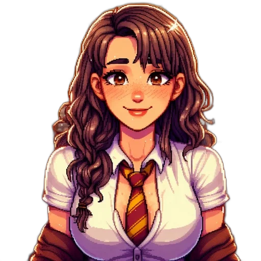 staff, pixel art, anime, cartoon transparent PNG cut-out