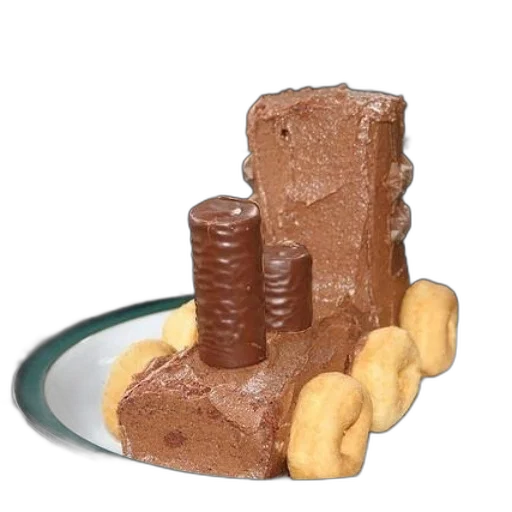 food, crown, 3d render, chocolate transparent PNG cut-out