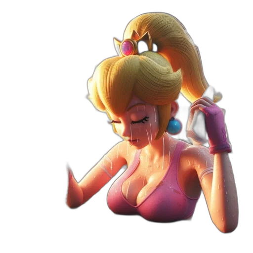 dress, crown, concept art, 3d render transparent PNG cut-out