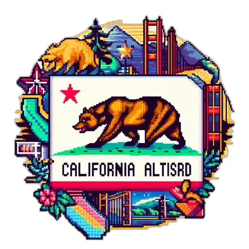 pixel art, concept art, colorful, pixel transparent PNG cut-out