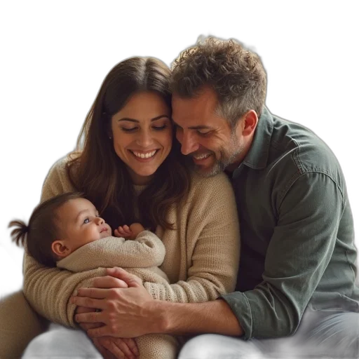 face, photorealistic, family, picture transparent PNG cut-out