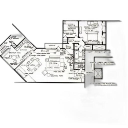building, 3d render, photorealistic, floor transparent PNG cut-out