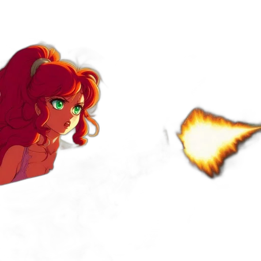 weapon, hair, dragon, concept art transparent PNG cut-out