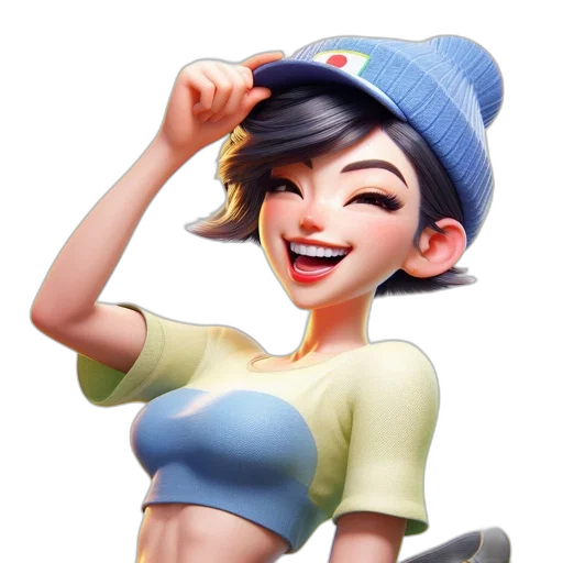 hat, staff, face, dress transparent PNG cut-out